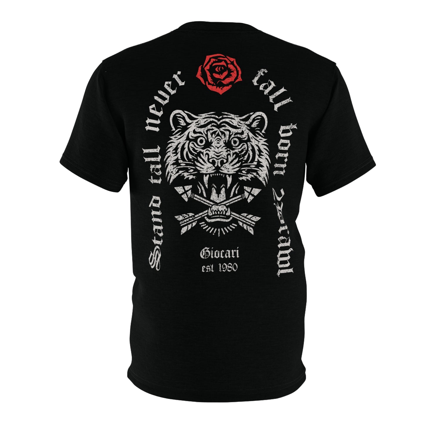 Giocari “Never Fall T-Shirt (front & back)