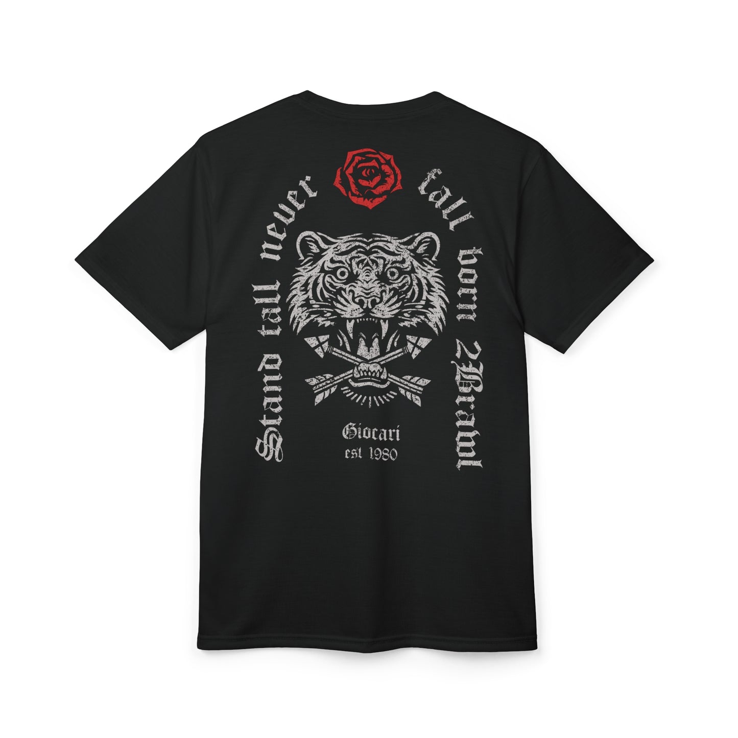 Giocari “Never Fall T-Shirt (front & back)