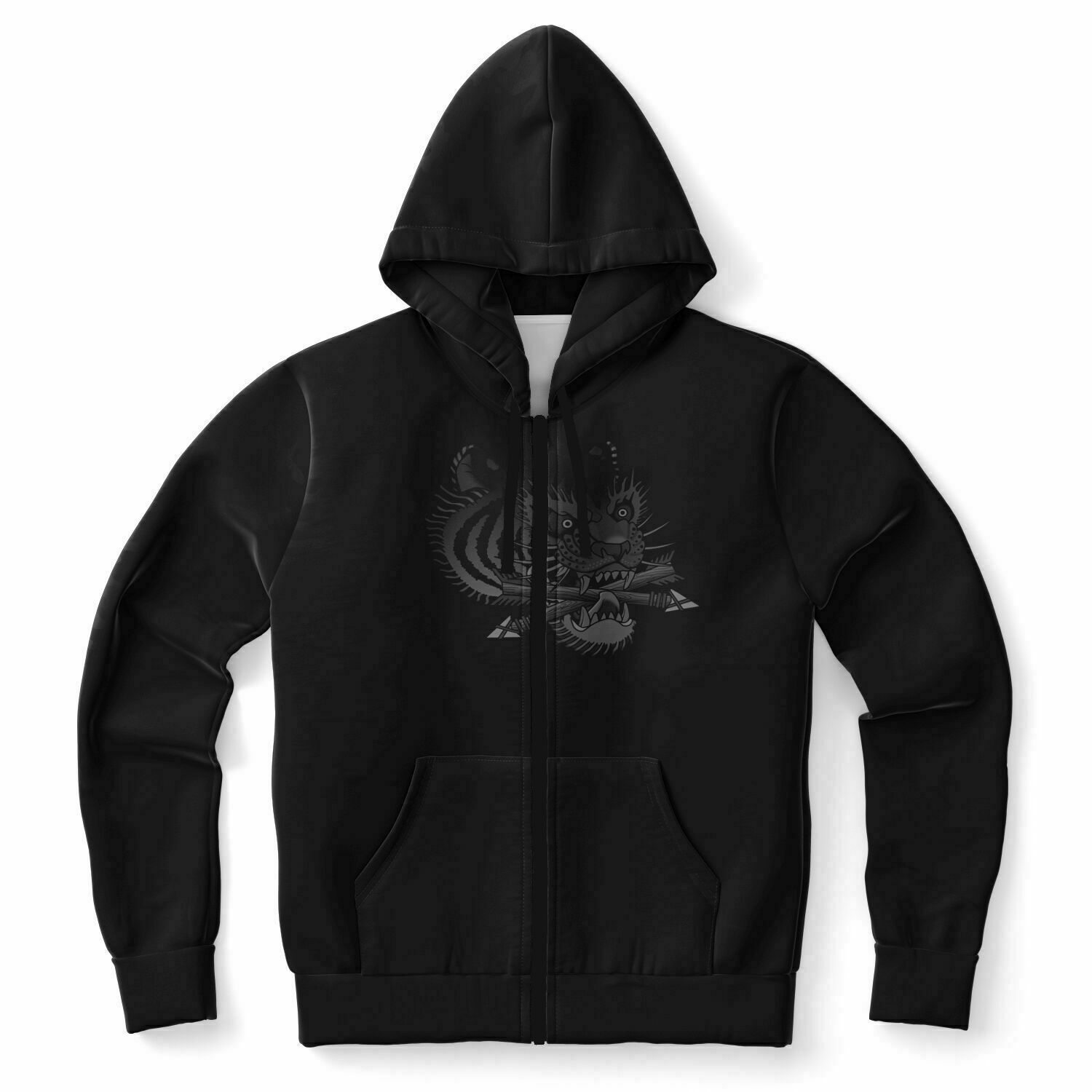 Giocari Camo Tiger Zip-up hoodie (Black)