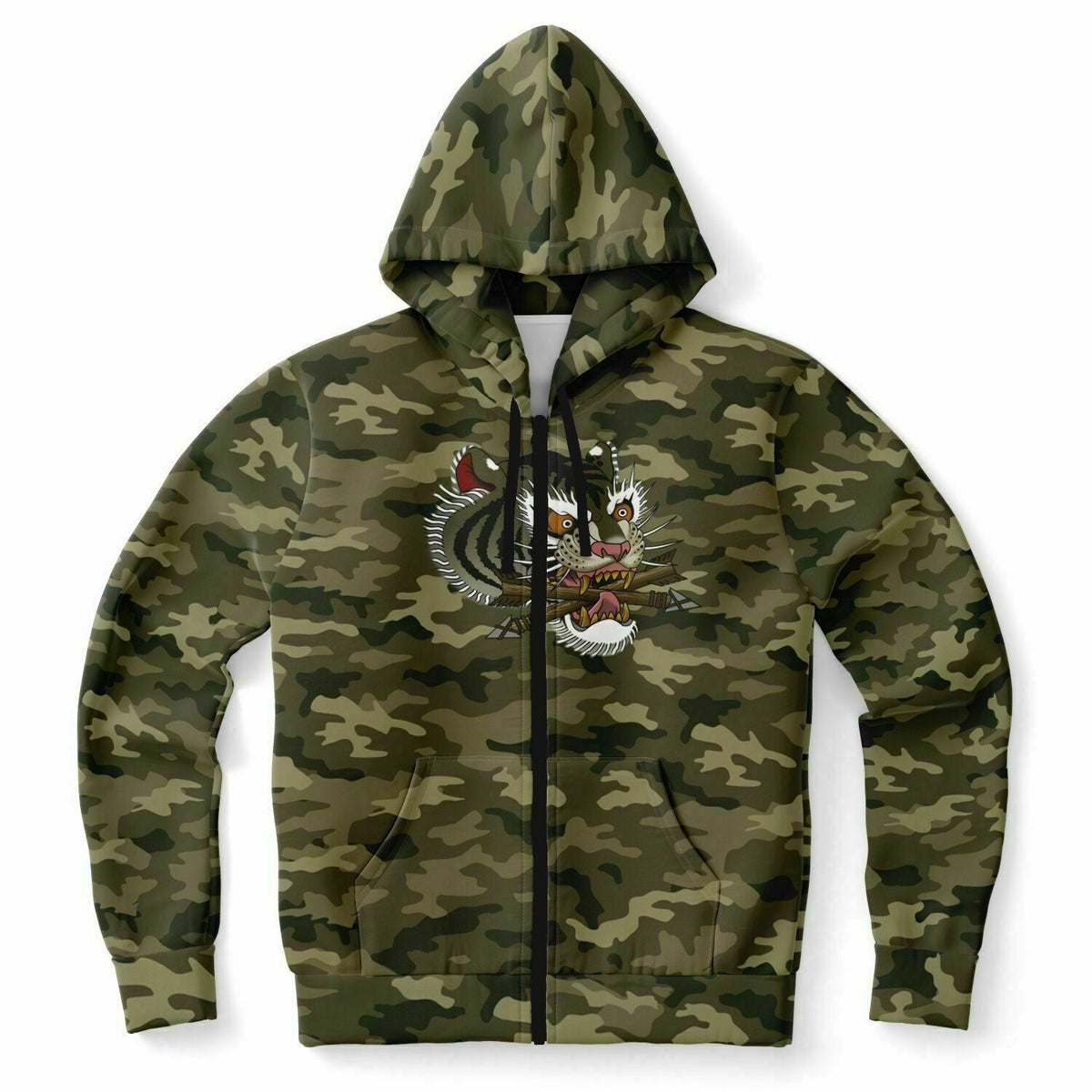 Giocari Tiger Camo Tiger Zip-up hoodie (Original) – GIOCARI