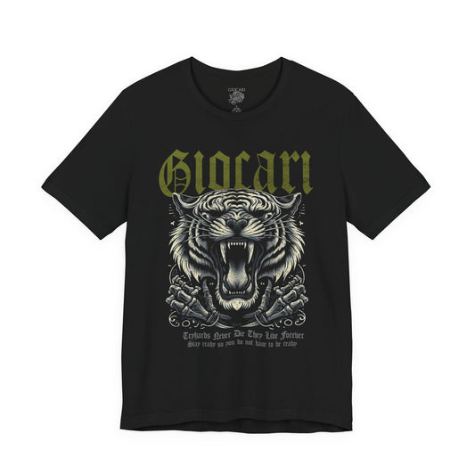 Giocari "Tryhard Retro" Black-Tee