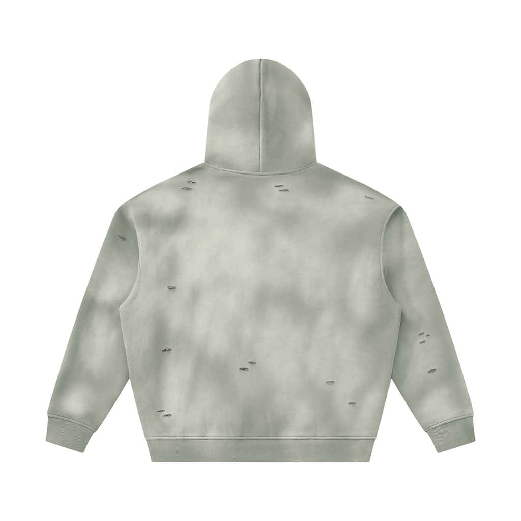 Giocari Frayed Fleece Hoodie