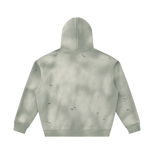 Giocari Frayed Fleece Hoodie