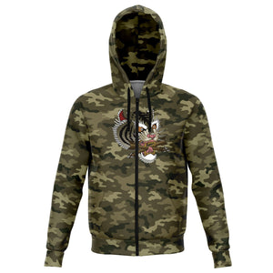 Giocari Tiger Camo Tiger Zip-up hoodie (Original)