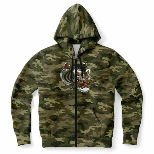 Giocari Tiger Camo Tiger Zip-up hoodie (Original)