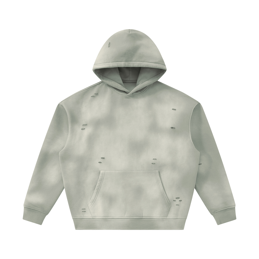 Giocari Frayed Fleece Hoodie